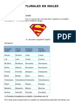 Los Plurales en Ingles