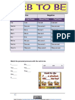 Match The Personal Pronouns With The Verb To Be