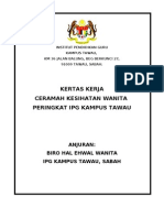 Kertas Kerja Ceramah Kesihatan Wanita