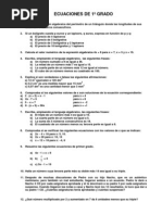 Ecuaciones de 1 Grado
