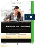 Teamwork and Leadership: in This Text, You'll Explore Answers To These Questions