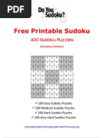 Free Print Ready Sudoku