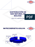 DISTRIBUCIÓN DE GAS NATURAL EN BOLIVIA  GLP