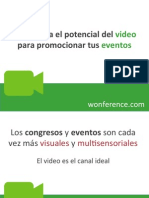 Uso del video para promocionar eventos y congresos - Wonference