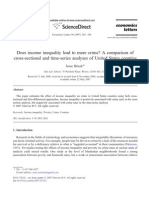 Income Inequality Ans Crime_Economics Letters