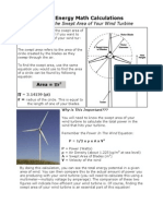 Wind Energy Math Calculations: Measuring The Swept Area of Your Wind Turbine