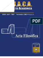 Acta Filossfica