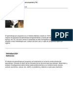 Aprendizaje Por Proyectos y Tic PDF
