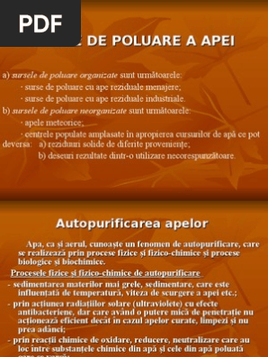 Poluarea Apei Pdf