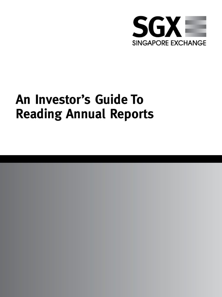 Guide To Reading Annual Reports Pdf Leverage Finance Equity