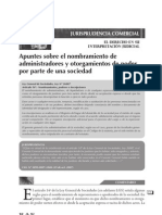 Apuntes Nsobre El Nombramiento de Administradores PDF