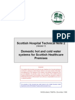 SHTN 2 Domestic Hot and Cold Water Systems for Scottish Healthcare Premises