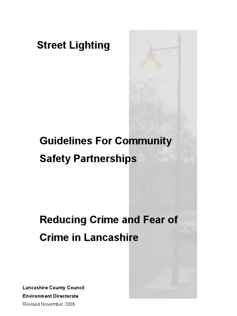 Street Lighting Guidelines Lighting Highway