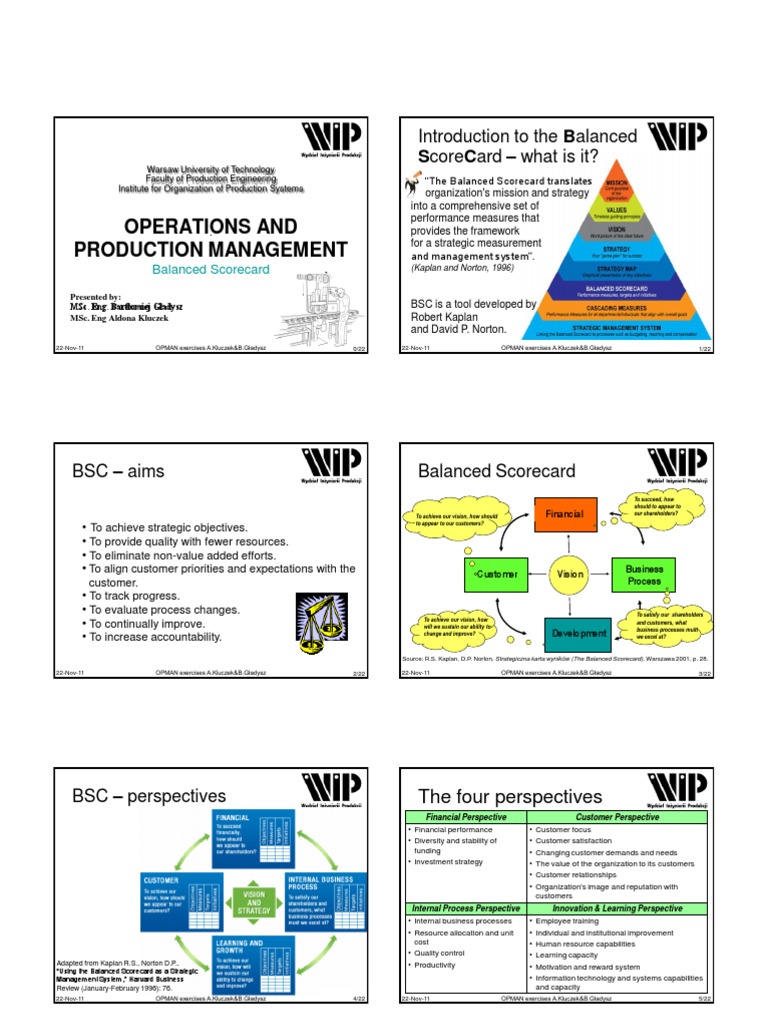 Introduction to Balanced Scorecard | PDF | Strategic Management ...
