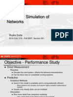 Computer Simulation of Networks: Rudra Dutta