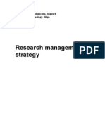 Research Management Strategy