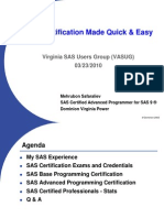Sas Certification Made Quick and Easy Mehrubon 20100323