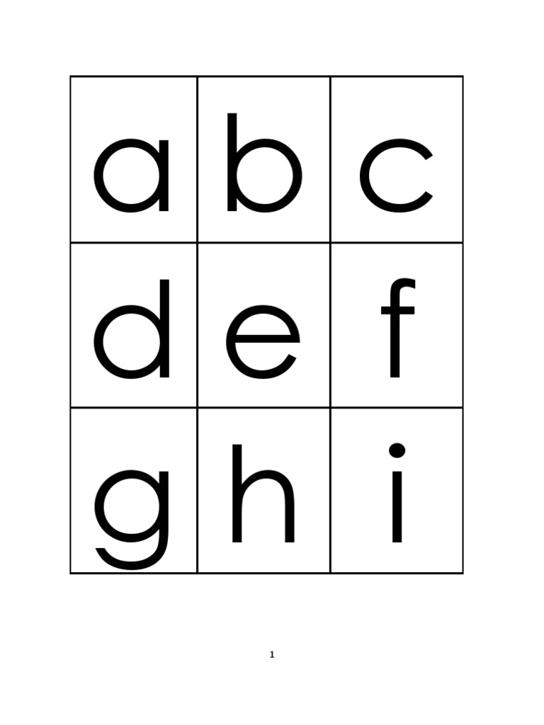 Alphabet Grid Patterns and Sequences | PDF | Teaching Methods & Materials