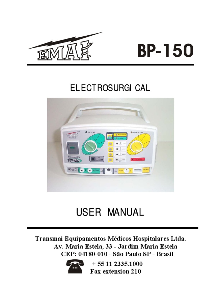 Manual Do Usuário BP-150 (ESU-150W) Ingles | PDF | Electricity ...