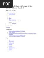 Manual de Microsoft Project 2013