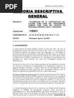 Memoria Descriptiva General