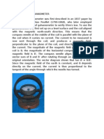 Tangent Coil Galvanometer