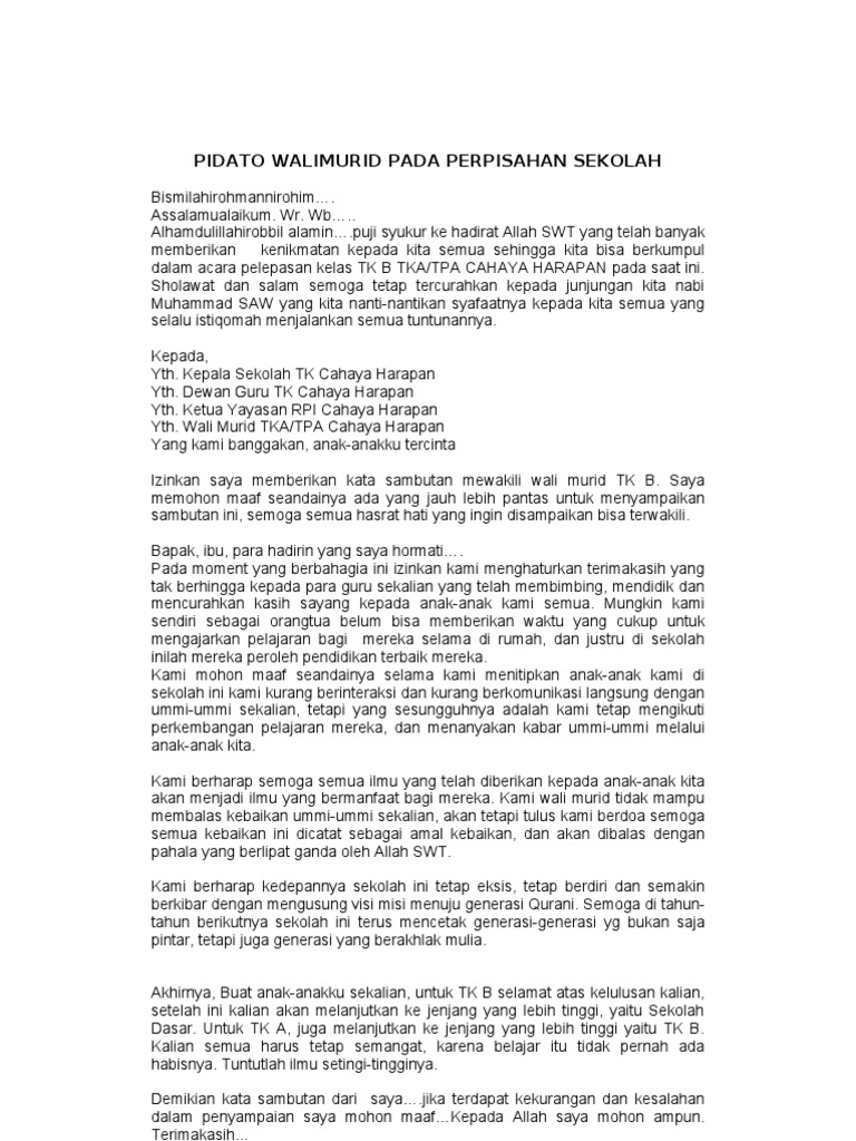 Kata Sambutan Wisuda Tk Master Books Kata Sambutan Wisuda Tk Master Books