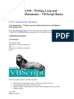 Tutorial #10 – VBScript Basics Tutorial 2