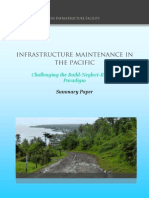 Infrastructure Maintenance in The Pacific: Summary Paper