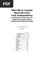Codependency Notes