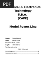  Electrical SBA (Cape) Transmission power line Test