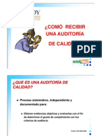 Cómo recibir una auditoria de calidad