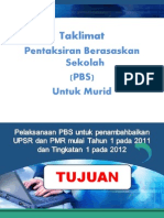 Taklimat Pbs Kepada Murid 2013