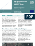 Trafficking in Persons Operational Indicators for Trafficking in Human Beings