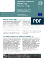 Trafficking in Persons Operational Indicators For Trafficking in Human Beings
