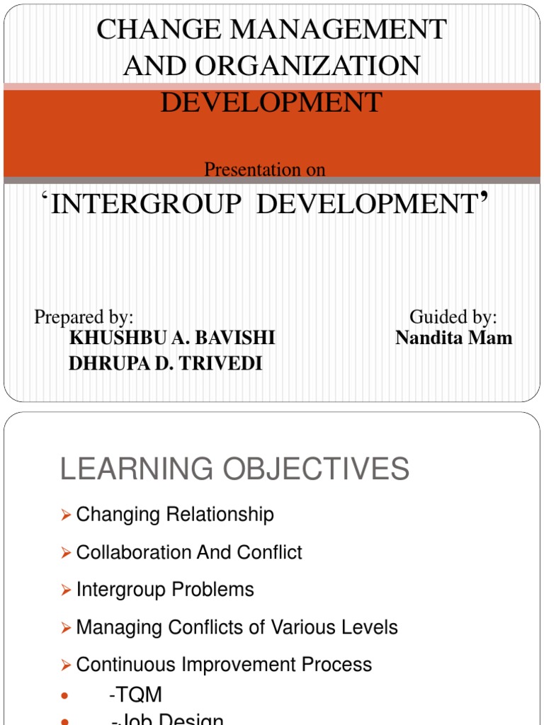 Intergroup Development Conflict (Process) Action (Philosophy)