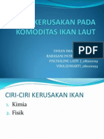 Kerusakan Pada Komoditas Ikan Laut