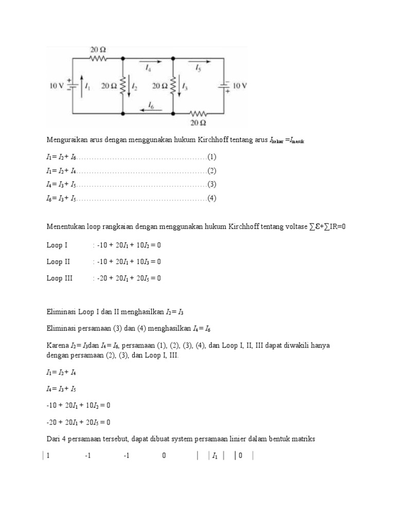 Analisis Rangkaian Listrik Loop 3 | PDF