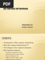 Bio Inspired Networking: Prepared By: Kratika Jaiswal