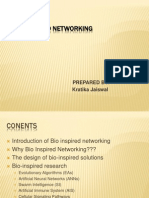 Bio Inspired Networking: Prepared By: Kratika Jaiswal