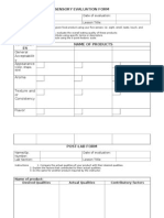 Sensory Evaluation Form AY1314
