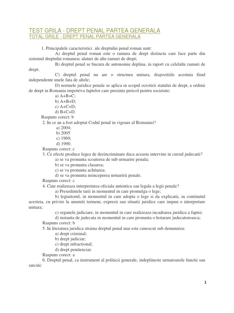 Test Grila | PDF