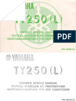 Owner's Service Manua Yamahal TY250 (L)