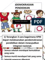 PENDEMOKRASIAN PENDIDIKAN