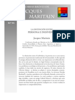 La distincion entre Persona e Individuo - Jacques Maritain.pdf