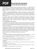 Resumo Geral de Literatura