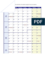 2013 Weekly Calendar With Holidays Monday