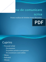 Forme de Comunicare Scrisa