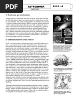 ASTRONOMIA 4 - DIMENSÕES DO UNIVERSO QUE CONHECEMOS