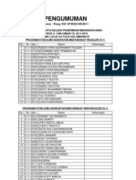 Daftar Peserta Seleksi